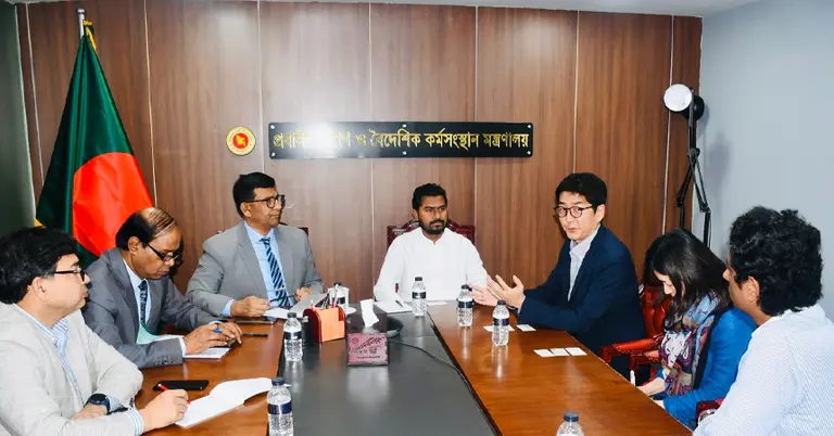 প্রবাসী কল্যাণপ্রতিমন্ত্রীর সঙ্গে জাপান ফাউন্ডেশনের ব্যবস্থাপনা পরিচালকের সাক্ষাৎ